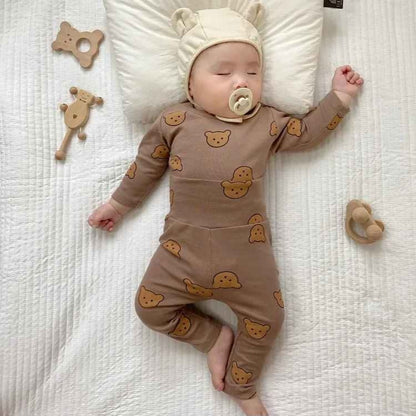 pyjama bebe marron coton bio doux et confortable