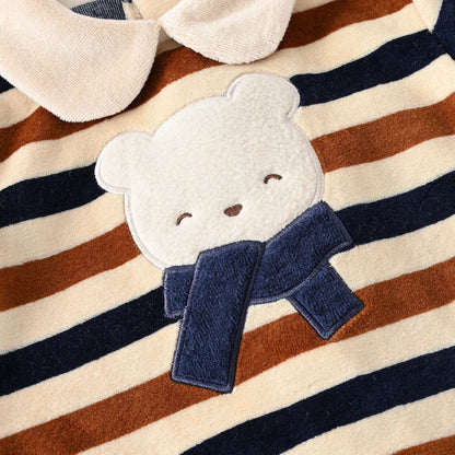 pyjama bebe velour ours mignon DouceurNuit