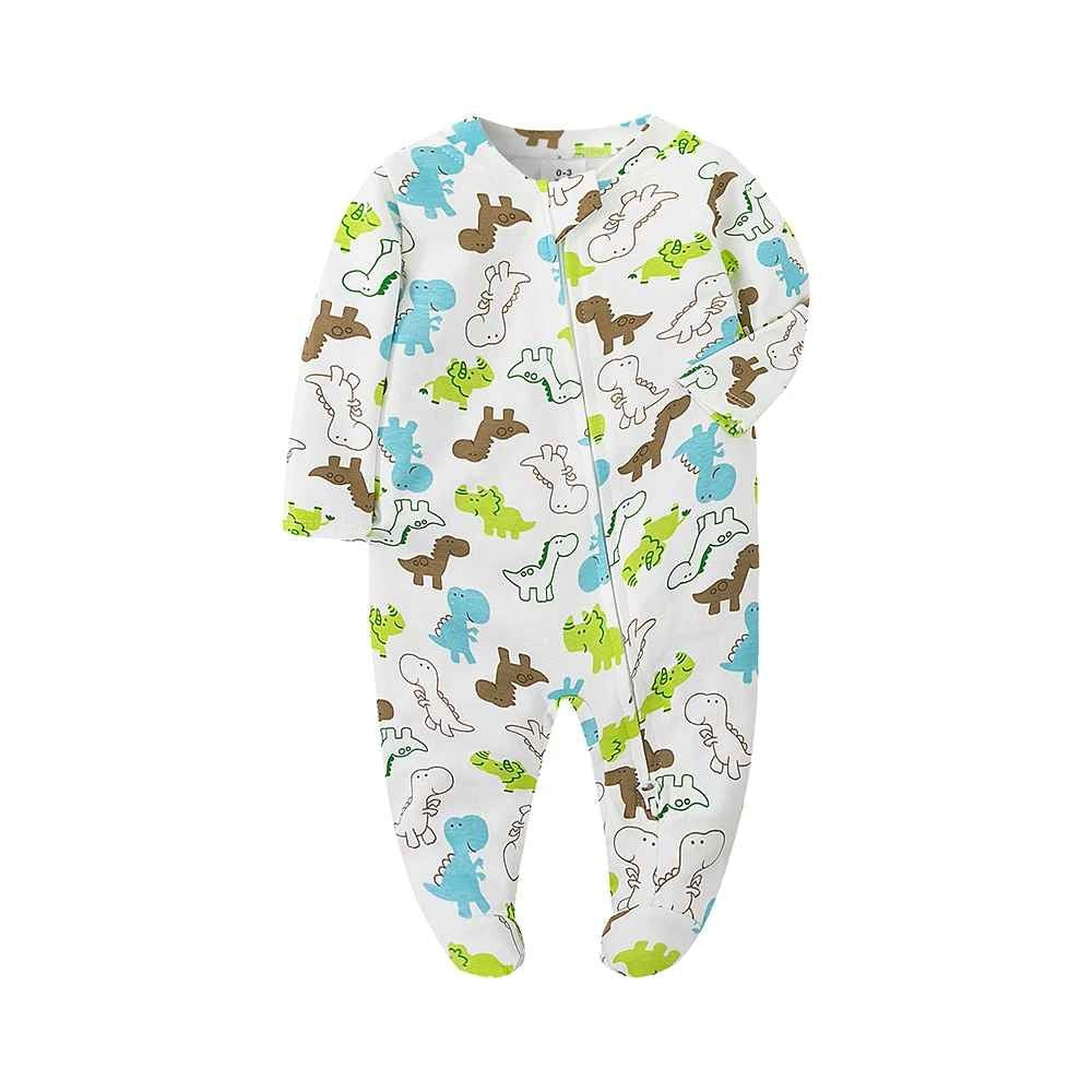 pyjama garcon bebe confortable blanc avec dinosaure Ultra doux