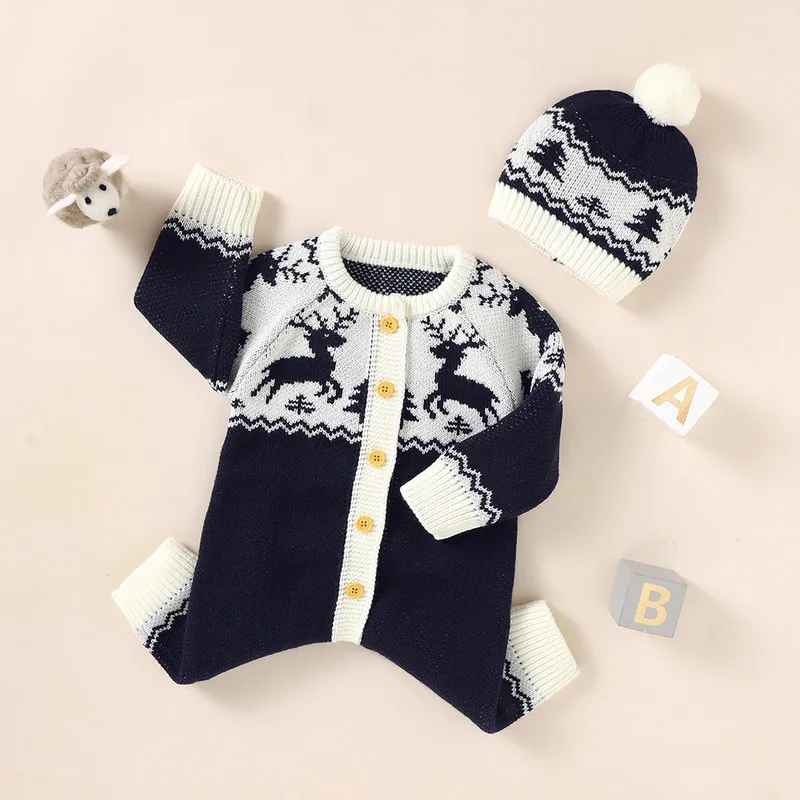 pyjama noel bebe doux artisanal Tricot de Noël Douillet