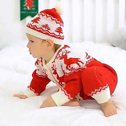pyjama noel bebe doux élastique Tricot de Noël Douillet