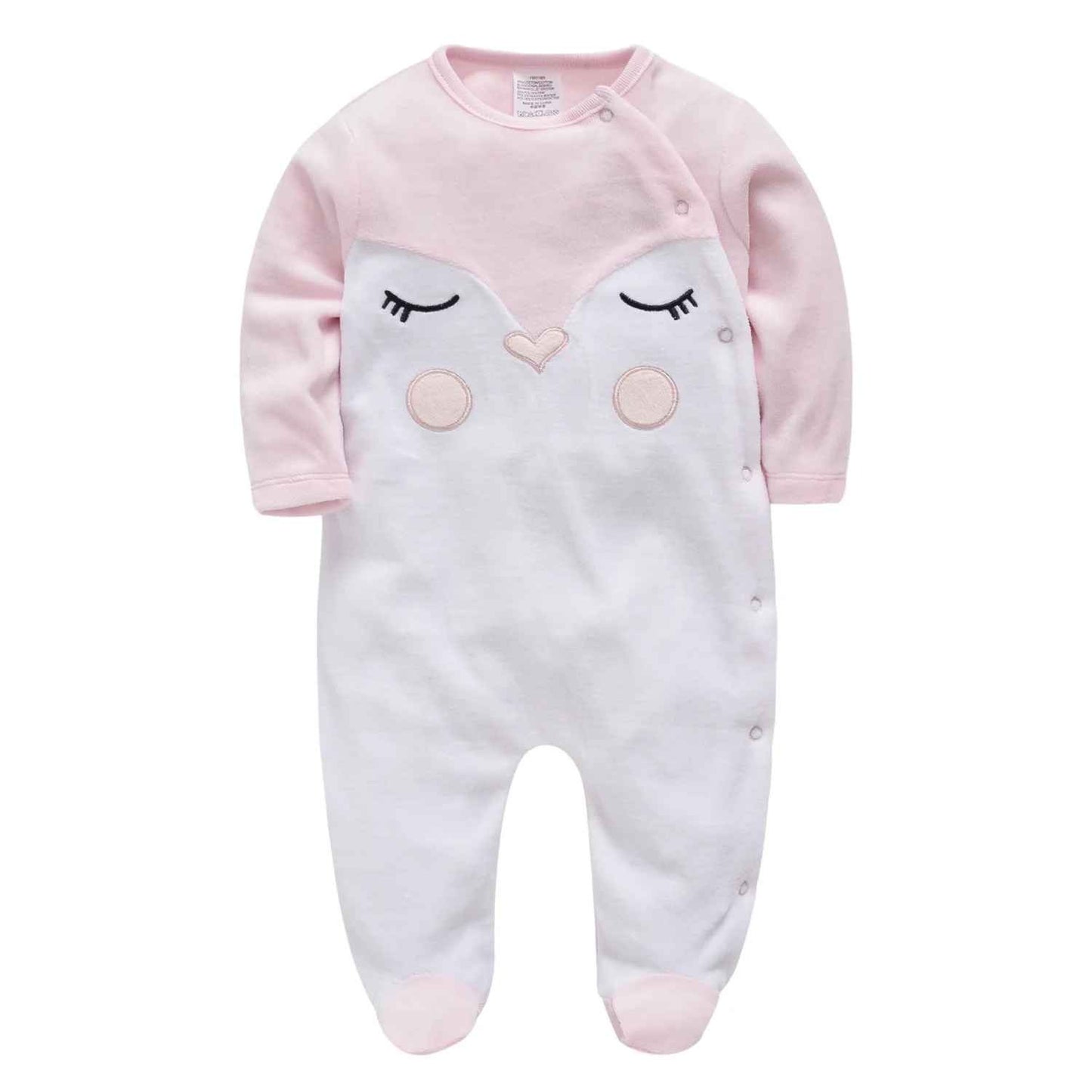 pyjama velour bebe doux rose Douceur Nocturne