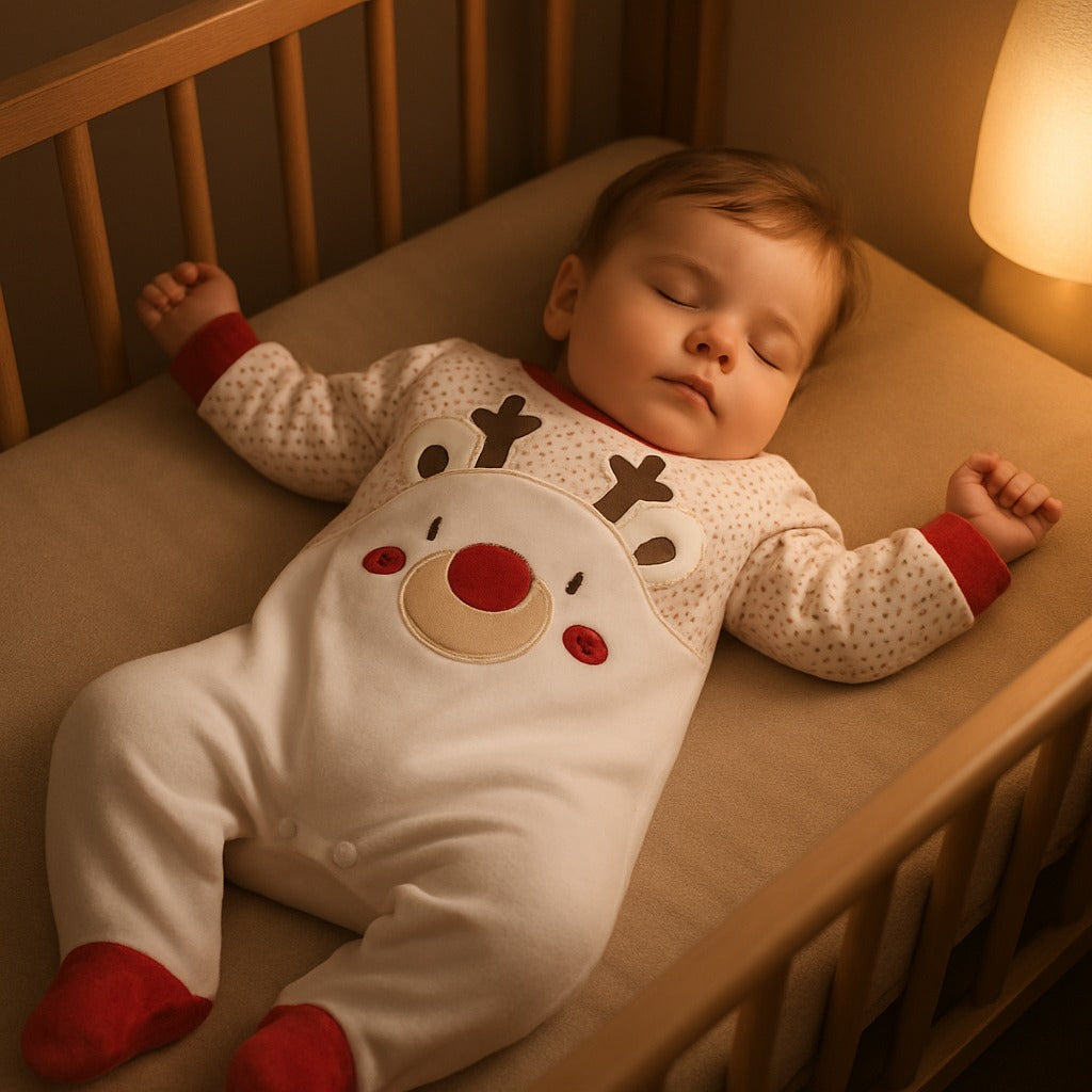 pyjama velour bebe sommeil serein Douceur Nocturne