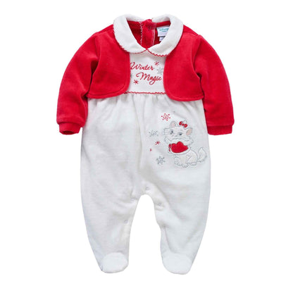 pyjama velours bébé doux chat mignon Doudou Coton