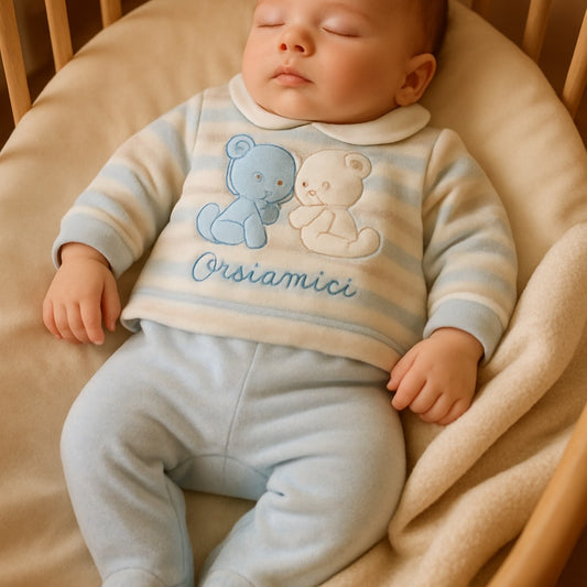pyjama velours bébé doux sommeil paisible Doudou Coton
