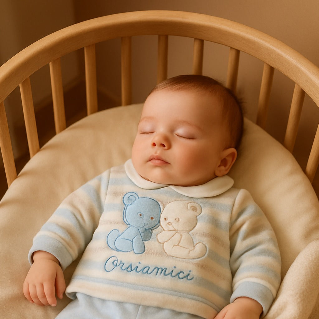 pyjama velours bébé doux sommeil serein Doudou Coton