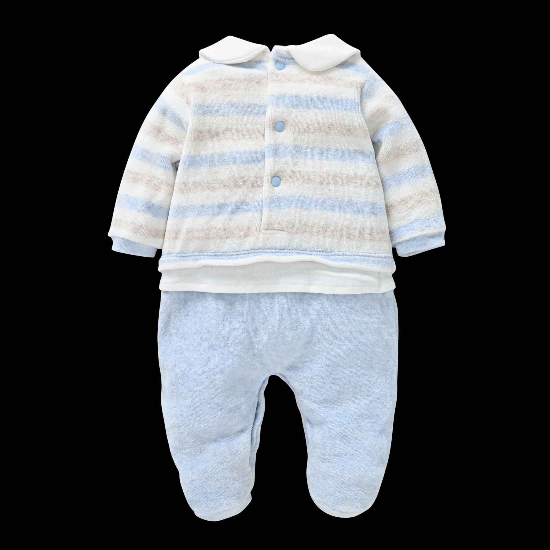 pyjama velours bébé tissu doux soyeux Doudou Coton