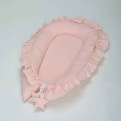 Réducteur de lit bébé apaisant moelleux CoconBébé rose