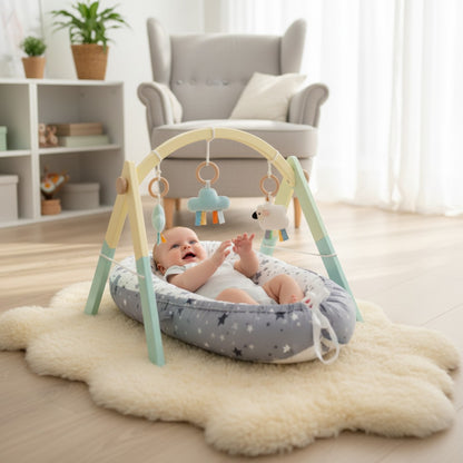 reducteur de lit bebe coin jeux coton nomade