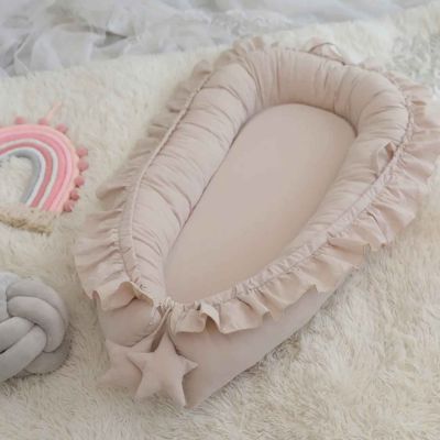 Réducteur de lit bébé doux confortable CoconBébé Beige