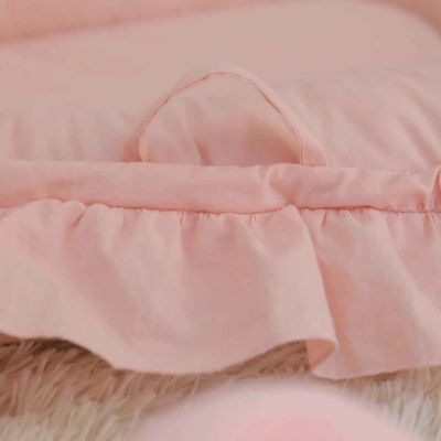 Réducteur de lit bébé doux détail CoconBébé Rose