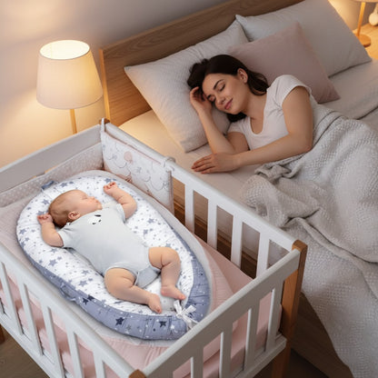 reducteur de lit bebe protecteur rassurant coton nomade