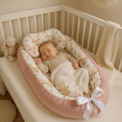 Réducteur de lit bébé sommeil paisible NidPortablePourBébé Cerf