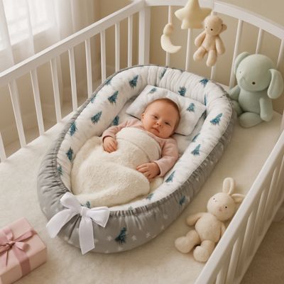 Réducteur de lit bébé sommeil serein NidPortablePourBébé Sapin