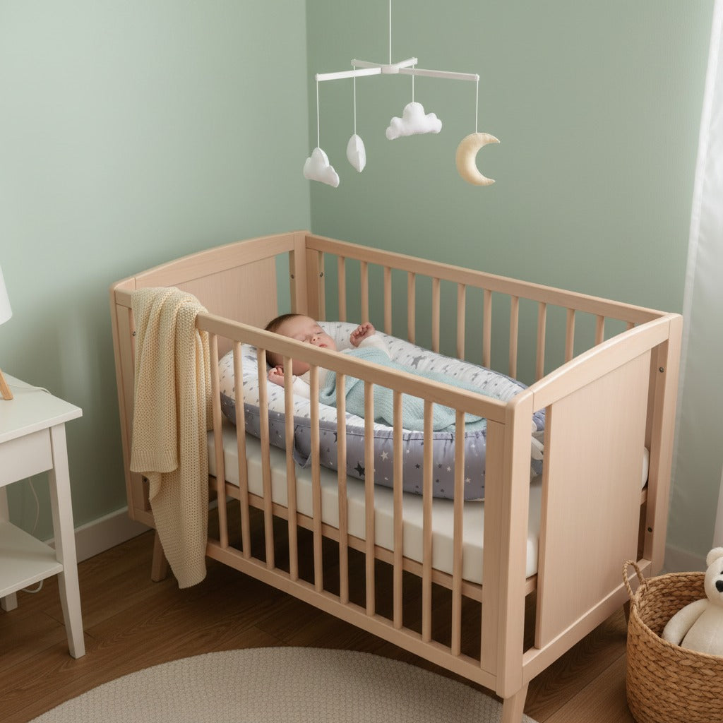 reducteur de lit bebe sommeil serein coton nomade