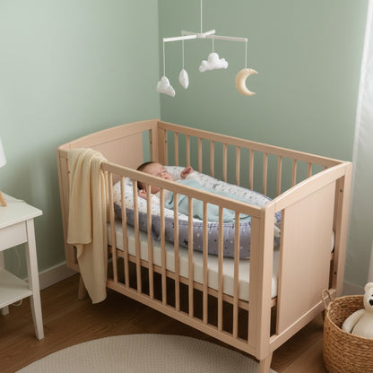 reducteur de lit bebe sommeil serein coton nomade