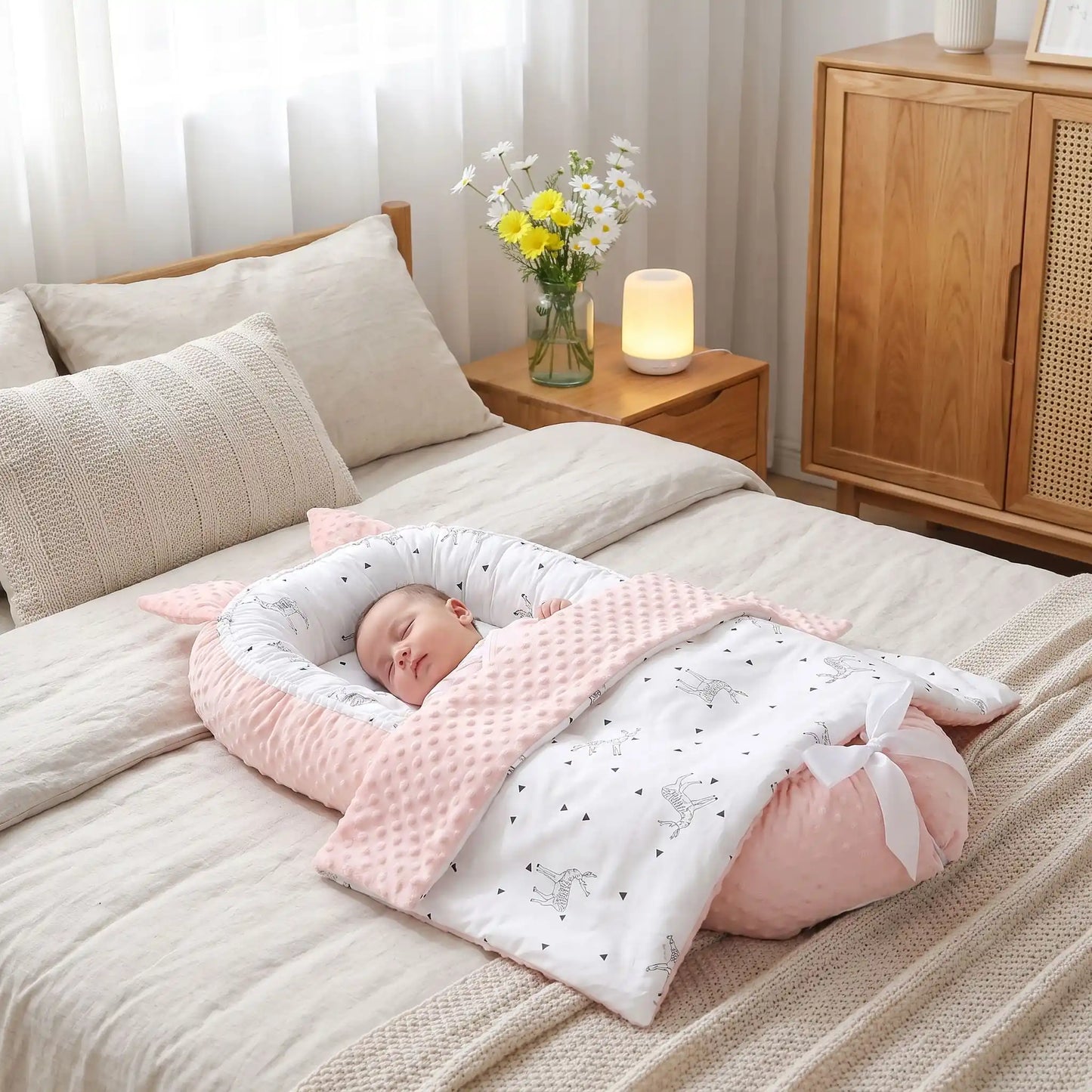 reducteur de lit facile transporter cocon enveloppant