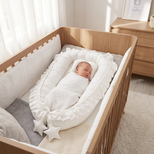 réducteur de lit respirant coton premium sommeil paisible coton naturel