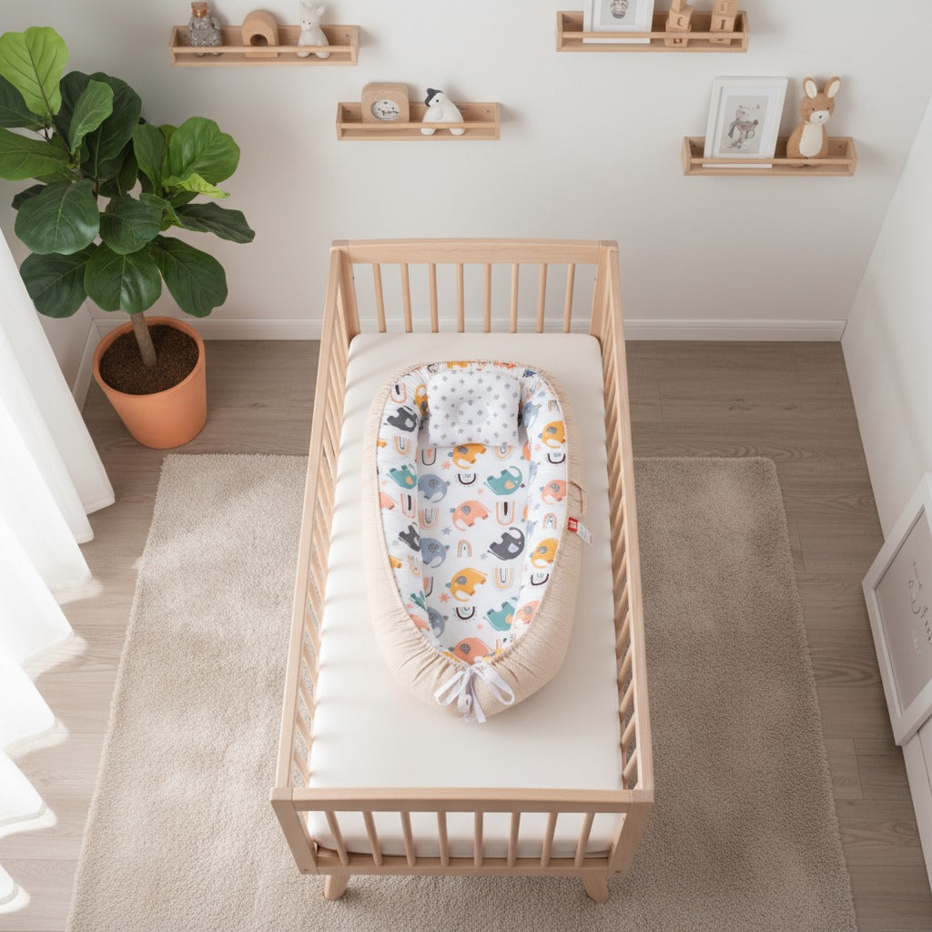 reducteur lit bebe installation facile dans berceau coton portable