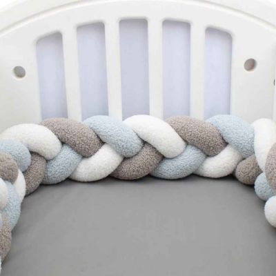 Tour de lit tresse douce douillette nuage d'agneau