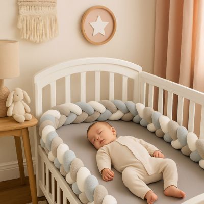 Tour de lit tresse sommeil profond nuage d'agneau