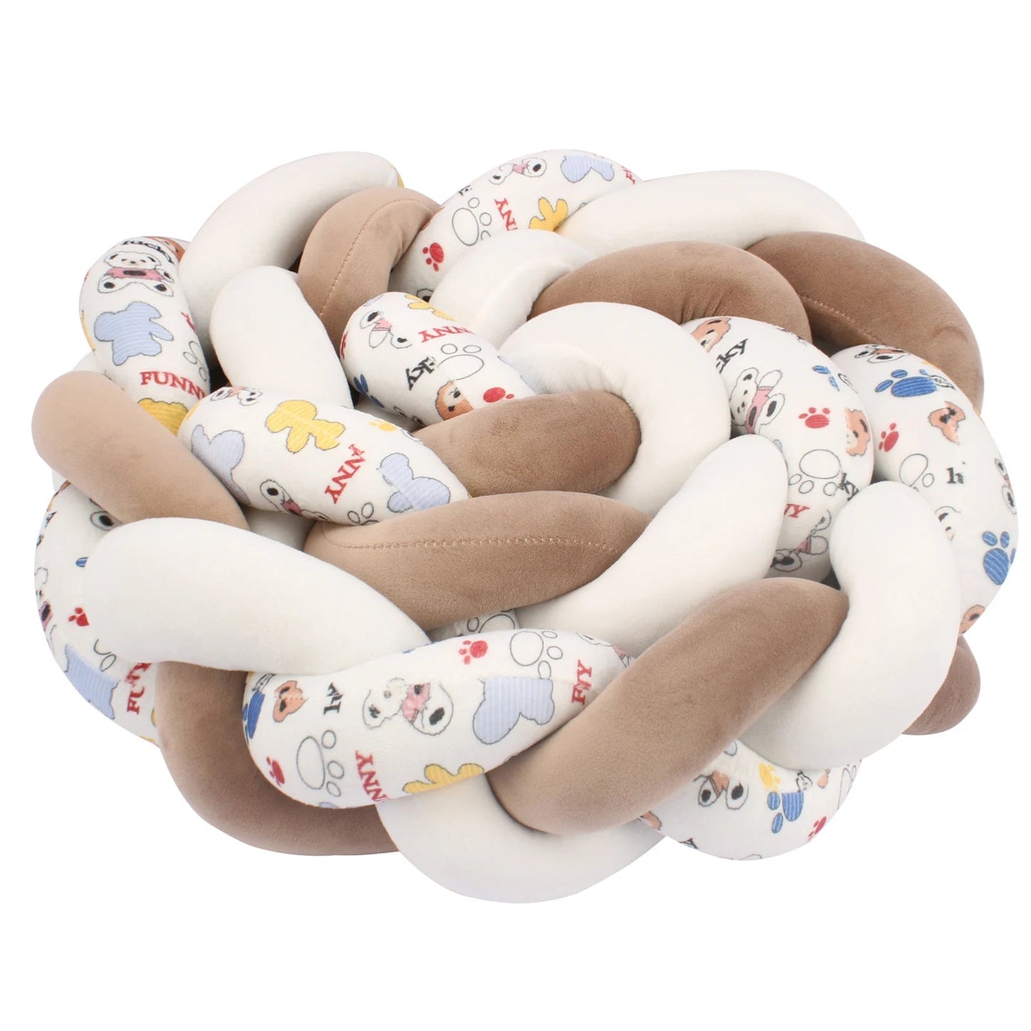 tresse de lit bébé douce douillette brun ours