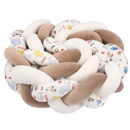 tresse de lit bébé douce douillette brun ours