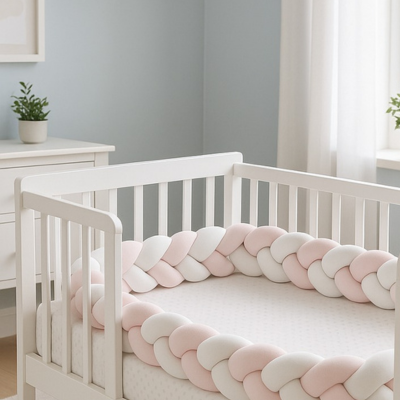 Tresse de lit douce confortable dans berceau NIDOO