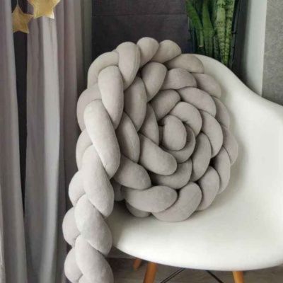 tresse de lit grise-douce moelleuse DreamNest