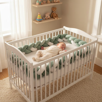 tresse de lit vert sauge sommeil profond coton apaisant
