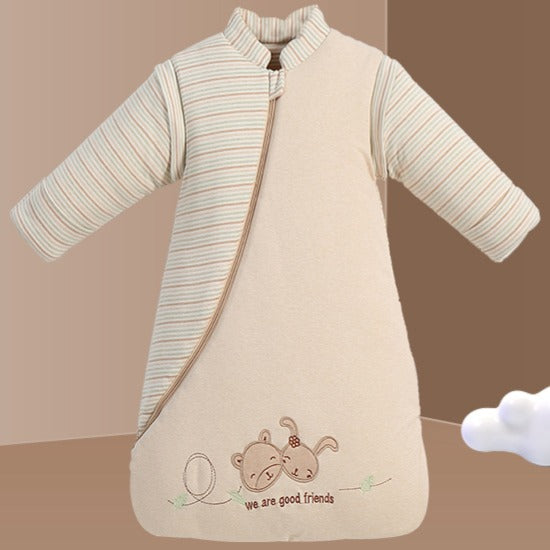 turbulette hiver douce manches amovibles motifs lapin BioCozy