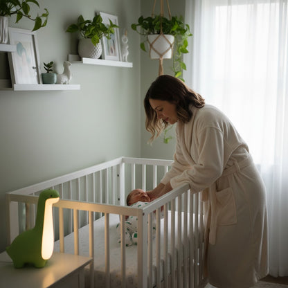 veilleuse bébé dinosaure jaune sommeil serein NigntDino