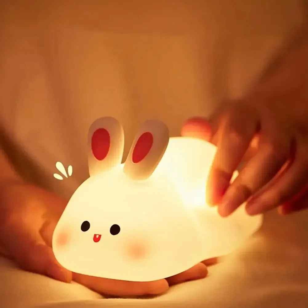 veilleuse bebe lapin tactile - Nuits Apaisantes