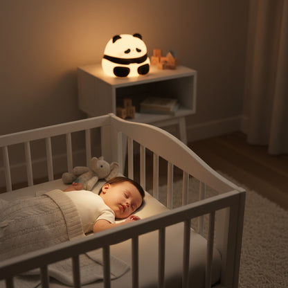veilleuse bébé panda pratique - lumière douce apaisante