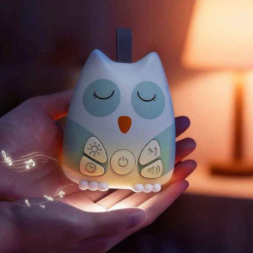 veilleuse bruit blanc hibou avec mélodies nomade