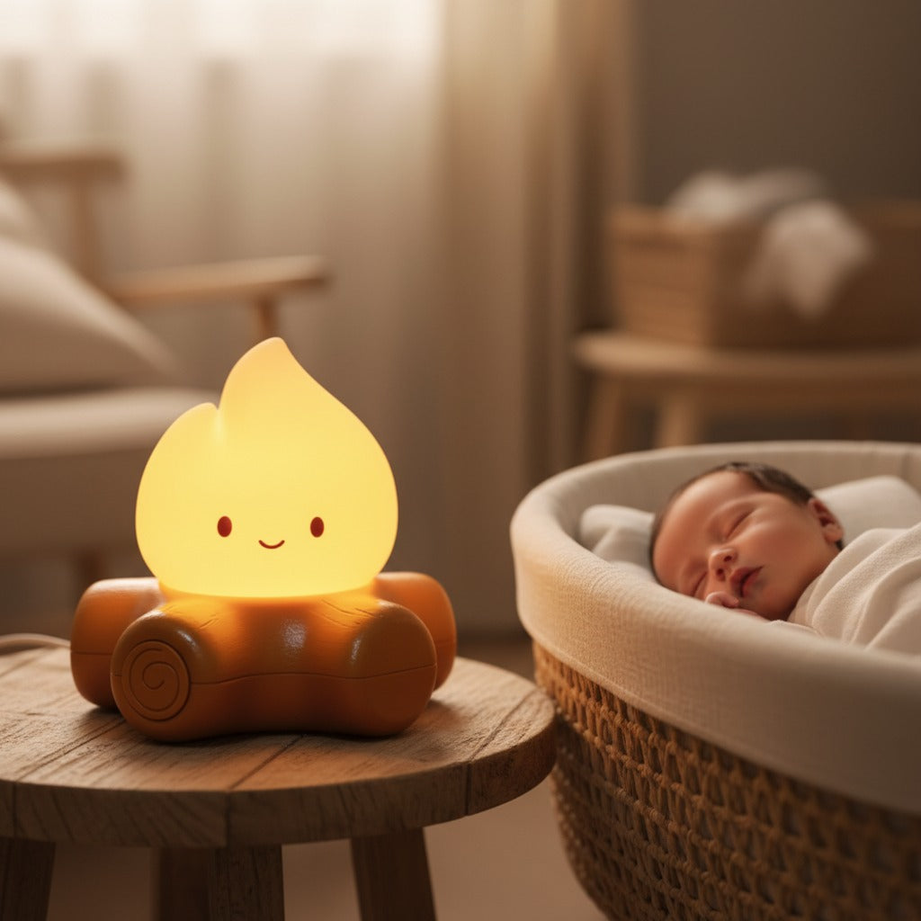 veilleuse bruit blanc sommeil paisible campfire