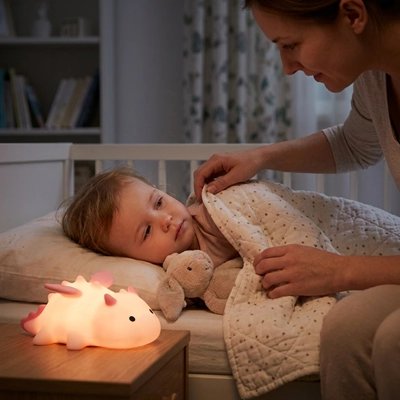 Veilleuse dinosaure lumière tamisée sommeil serein de bébé - Douce et Apaisante