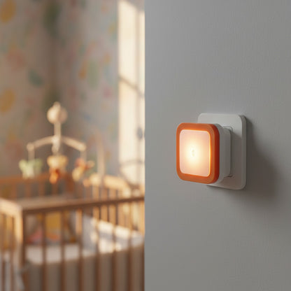 veilleuse murale bebe orange LumiWall
