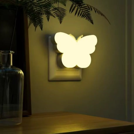 veilleuse pour bébé en forme papillon - lumière automatique