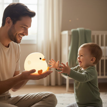 veilleuse poussin cadreau idéal tactile rechargeable