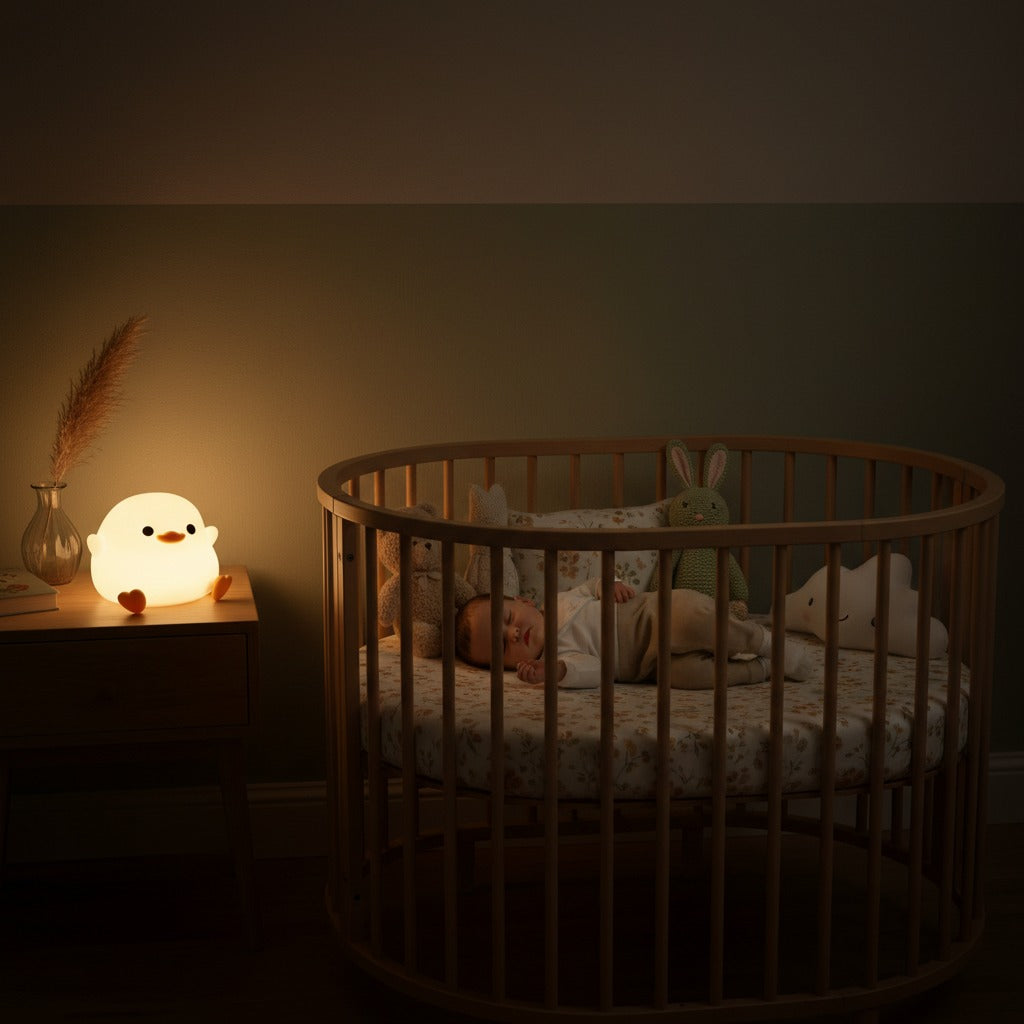 veilleuse poussin lumière douce tactile rechargeable