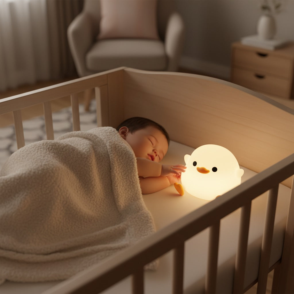 veilleuse poussin réconfortante tactile rechargeable