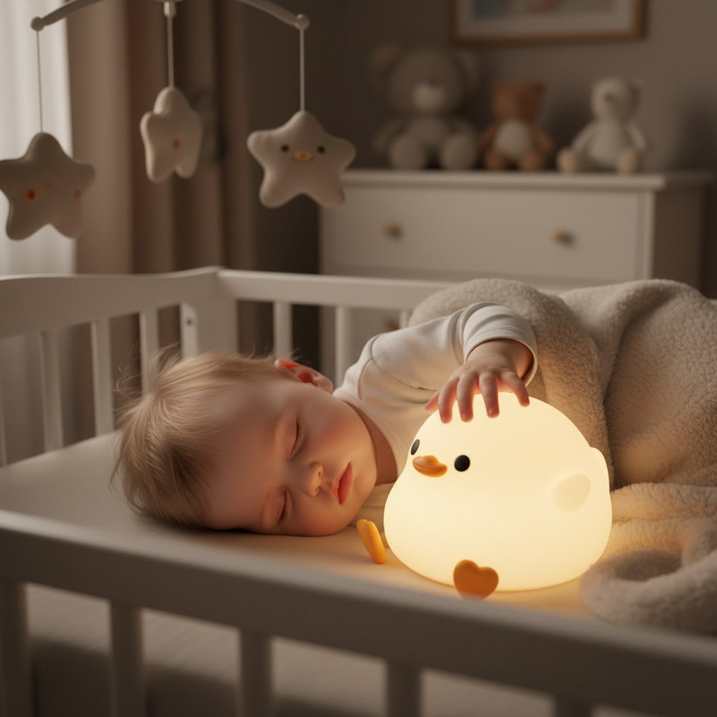 veilleuse poussin sommeil serein tactile rechargeable
