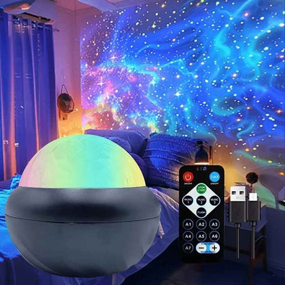 veilleuse projection noire avec télécommande - Apaisante