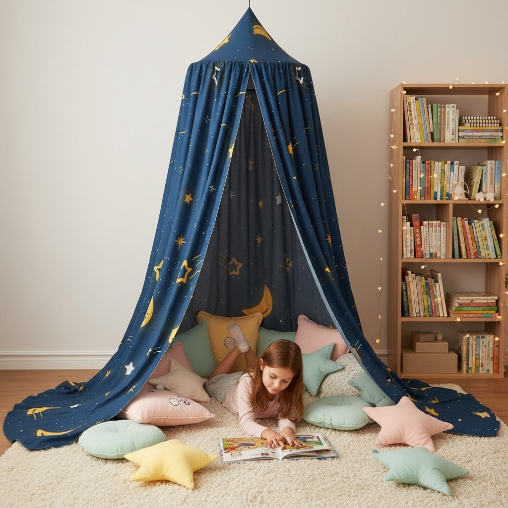 voile berceau coin de lecture confortable Étoile Filante