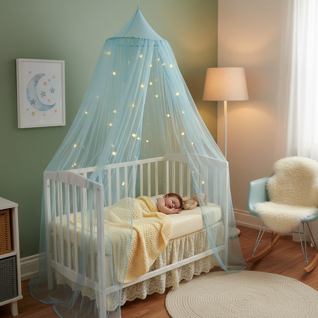 voile de lit bebe sommeil paisible Lumineux Étoilé