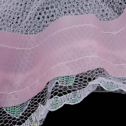 voile pour berceau avec dentelle rose Ultra-Protect