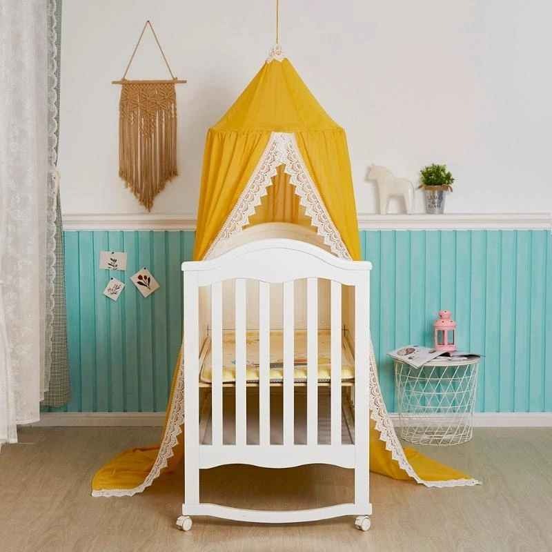 voile pour lit bebe moutarde protecteur Cocon Doux