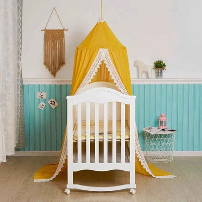 voile pour lit bebe moutarde protecteur Cocon Doux