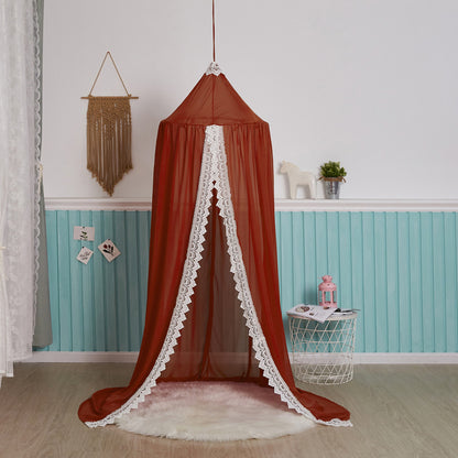 voile pour lit bebe rouge foncé Cocon Doux